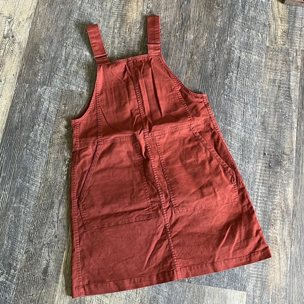 Toad&Co Rust Red Pinafore Dress
